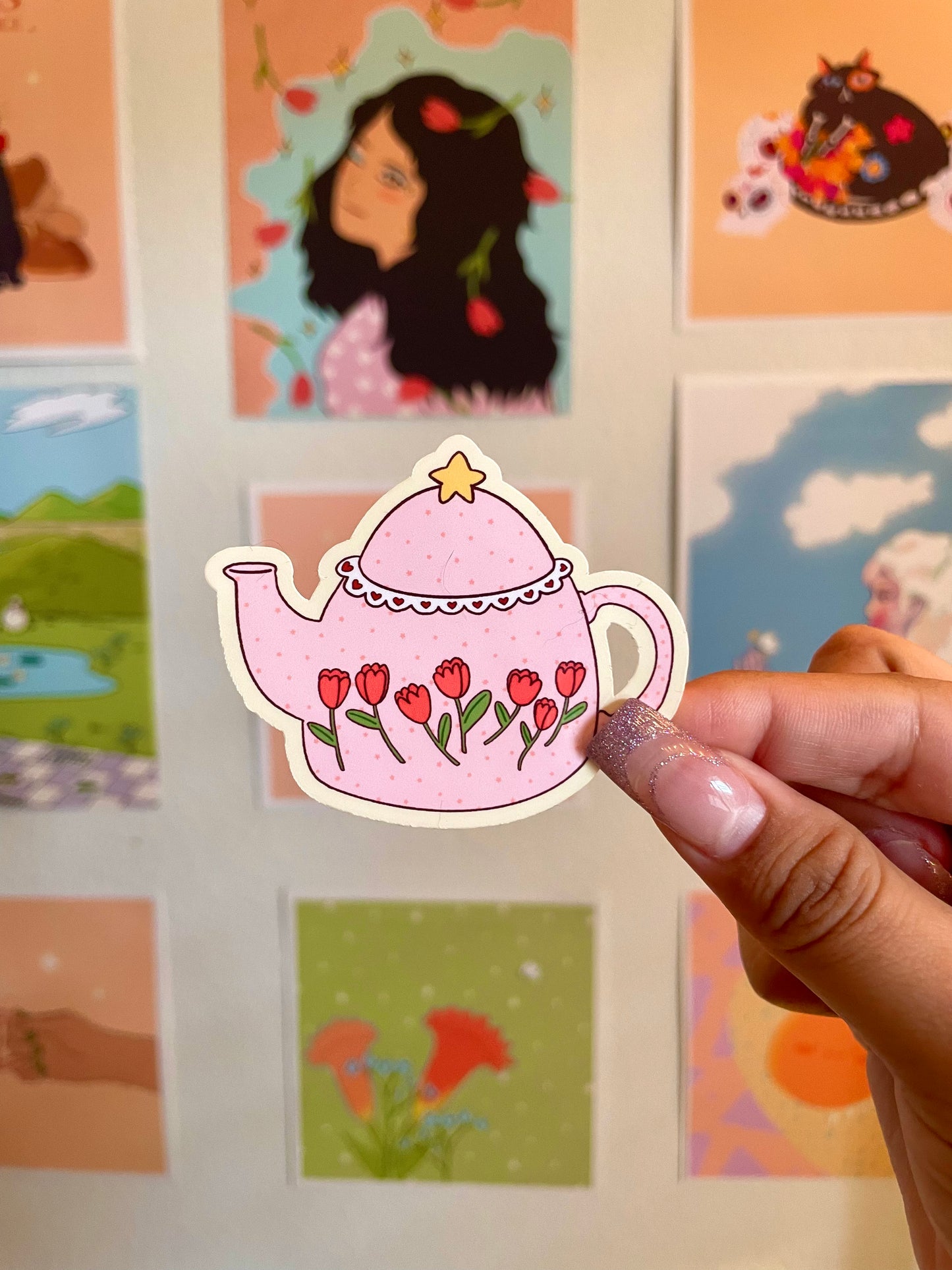 Tulip Teapot Sticker